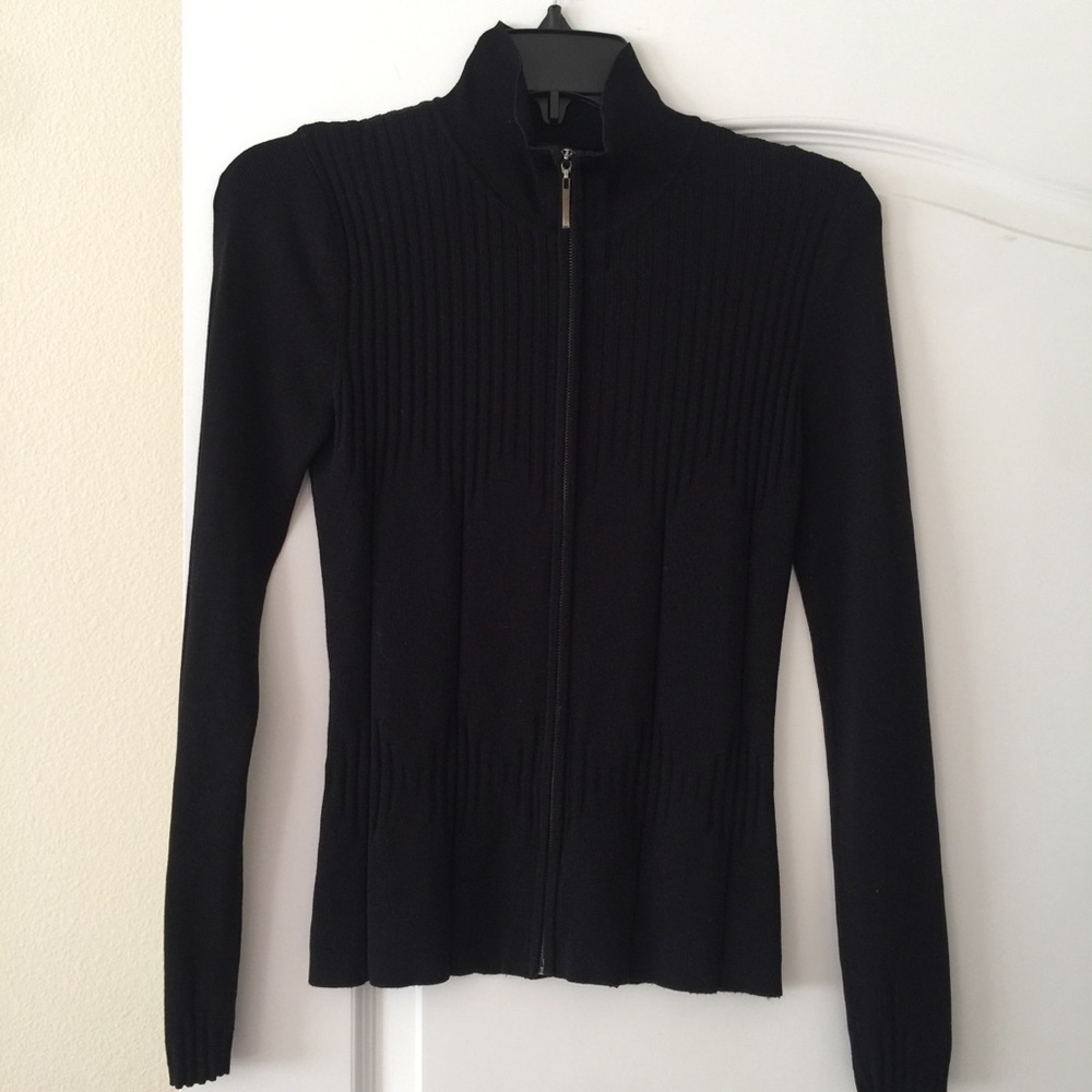 Black cardigan